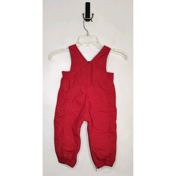 Vintage Patagonia Baby Size 12 Months Red Ski Snow Pants Bib Overalls Capilene - Picture 2 of 7